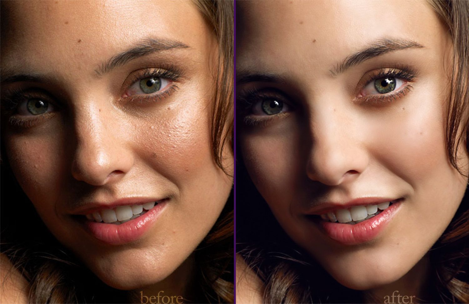 portrait retouching photoshop lips